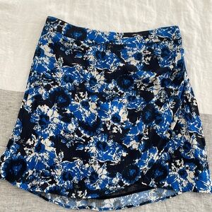Anthropologie porridge blue floral skirt